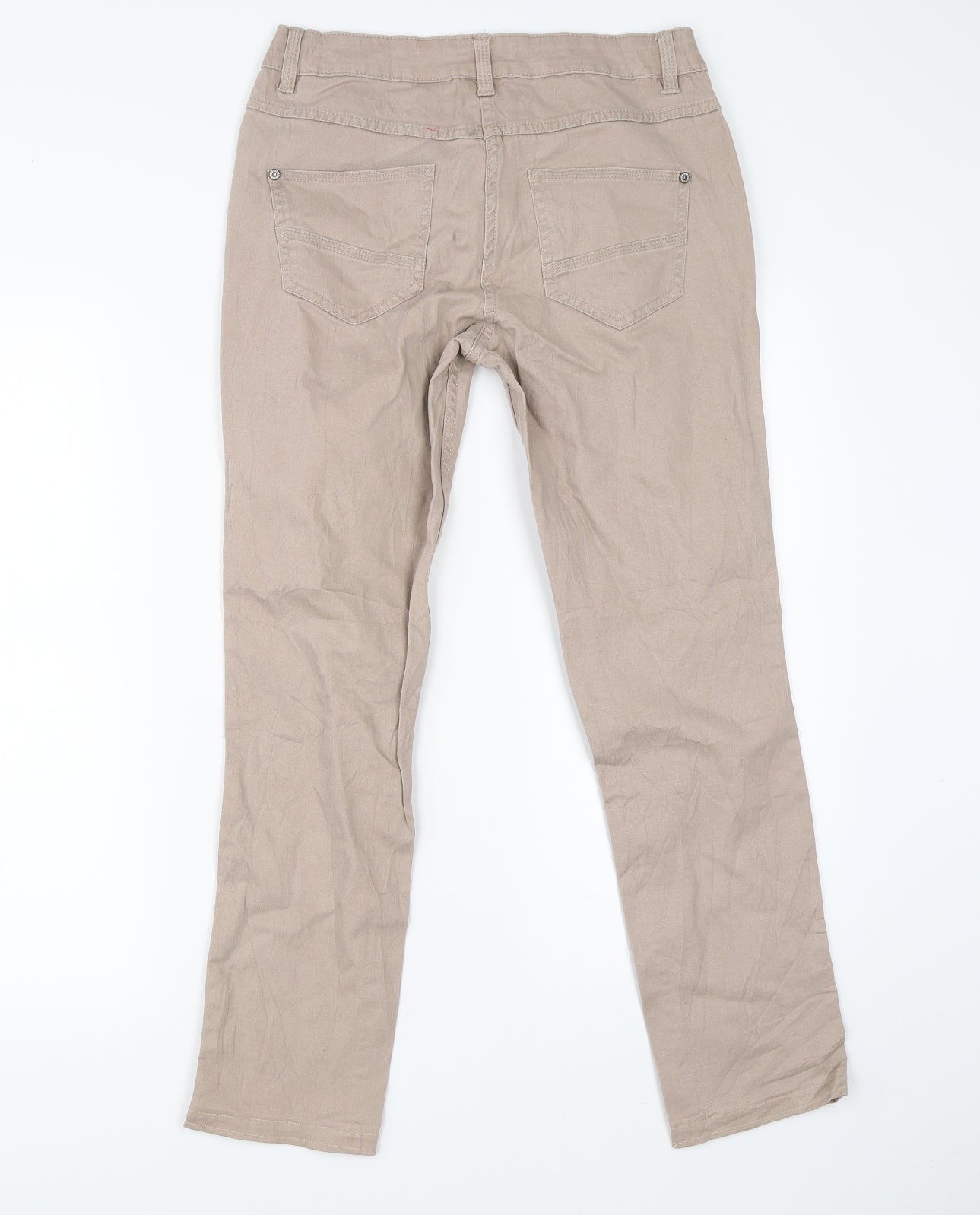 Up Fashion Womens Beige   Chino Trousers Size 8 L32 in