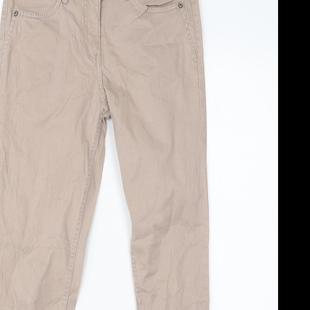 Up Fashion Womens Beige   Chino Trousers Size 8 L32 in