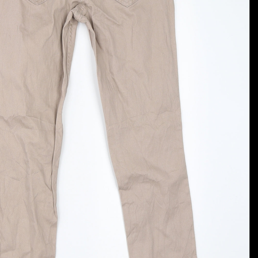 Up Fashion Womens Beige   Chino Trousers Size 8 L32 in