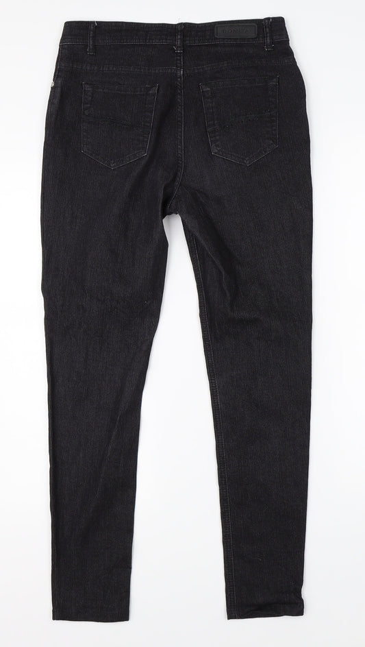 Bonita Womens Black  Denim Skinny Jeans Size 29 in L26 in