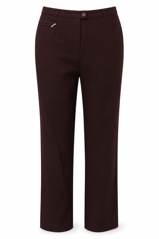 M&S Womens Red   Dress Pants Trousers Size 34 in L24 in