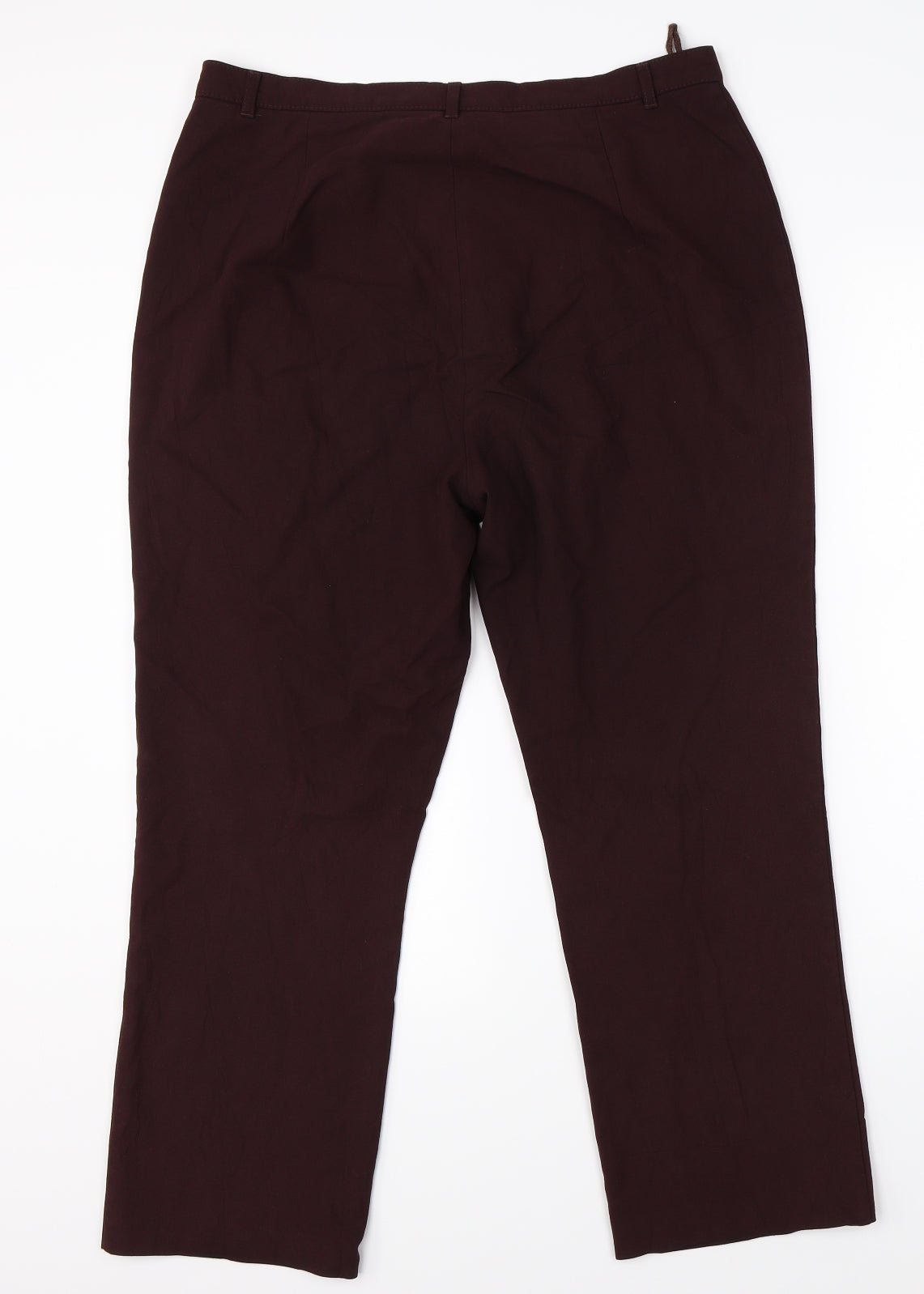 M&S Womens Red   Dress Pants Trousers Size 34 in L24 in