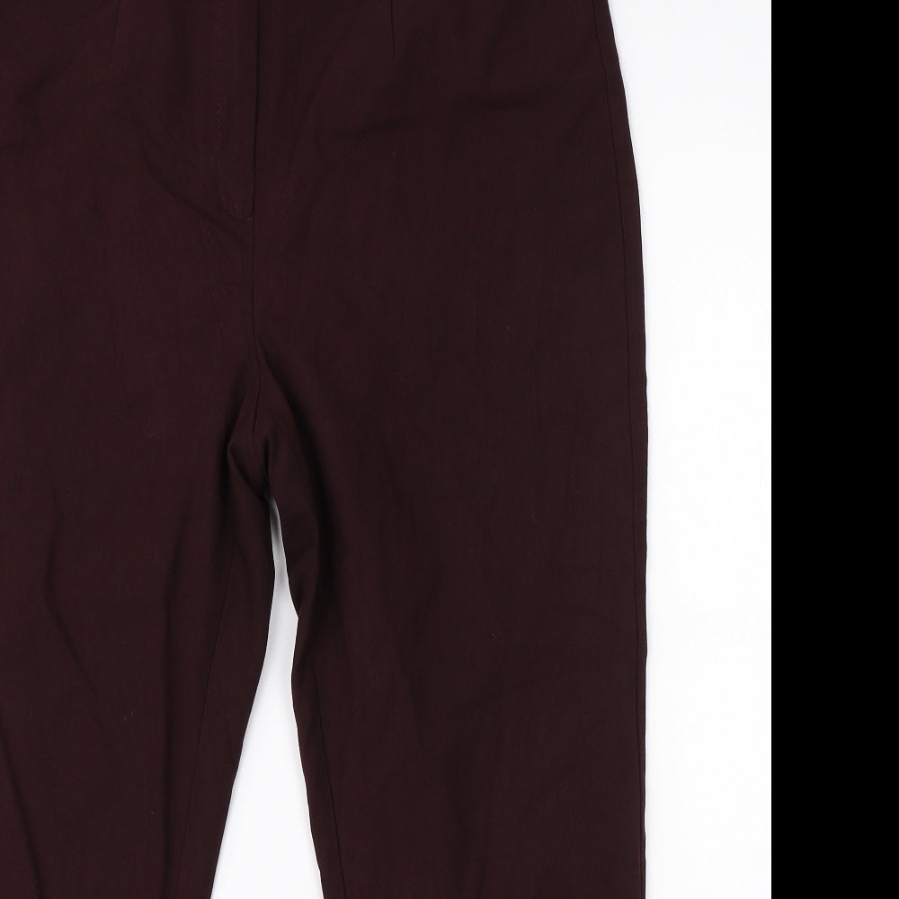 M&S Womens Red   Dress Pants Trousers Size 34 in L24 in