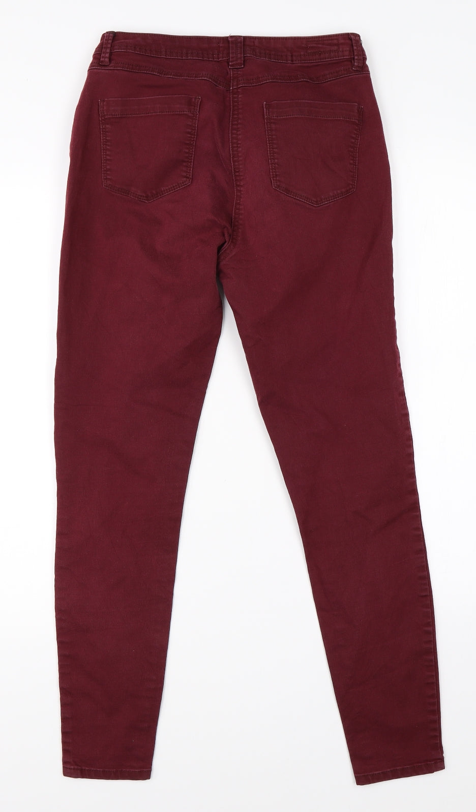 Papaya Womens Red  Denim Skinny Jeans Size 10 L26 in