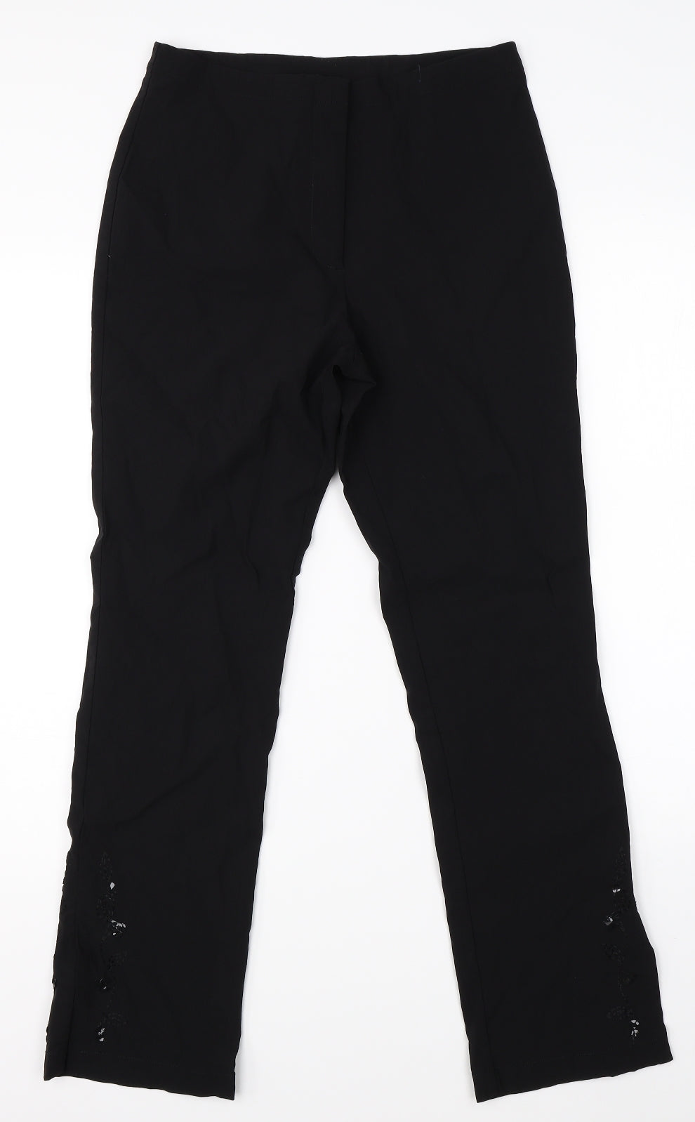 Casual Club Womens Black   Dress Pants Trousers Size 12 L28 in