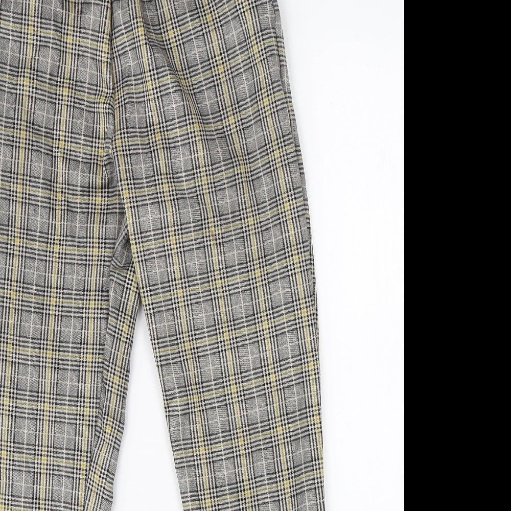 Cameo Rose Womens Beige Check  Dress Pants Trousers Size S L25 in