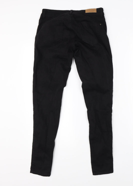 Bershka Womens Black  Denim Skinny Jeans Size 6 L26 in