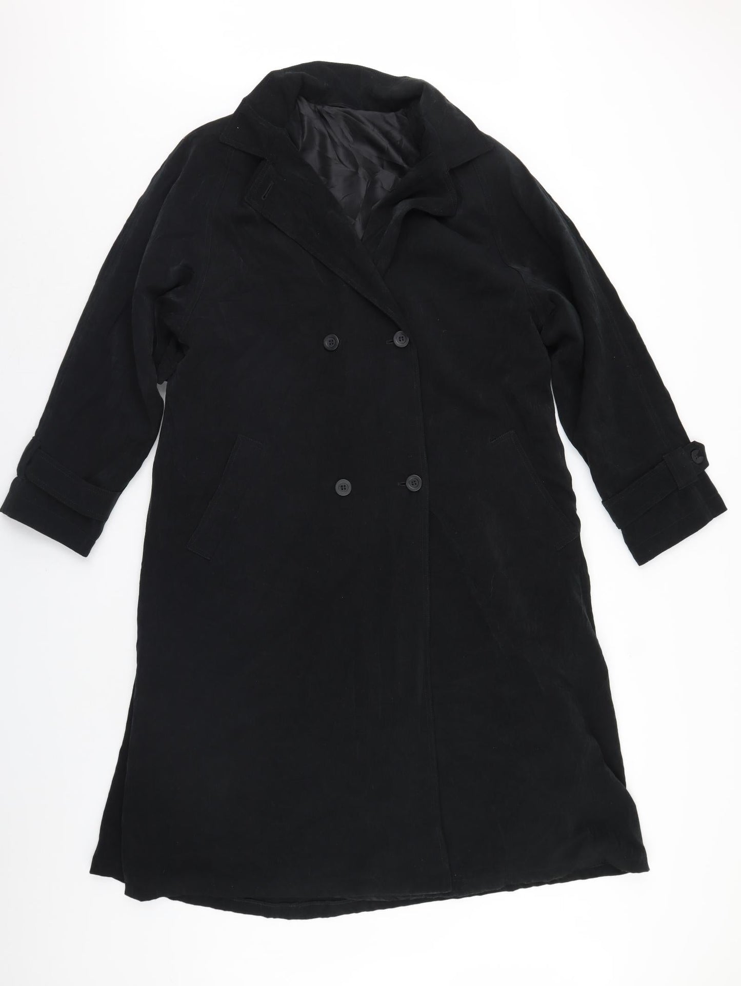 Preworn Womens Black   Overcoat Coat