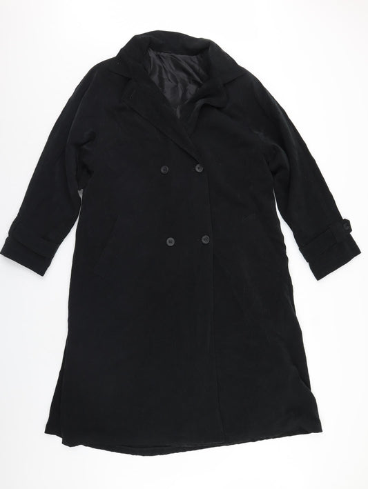 Preworn Womens Black   Overcoat Coat