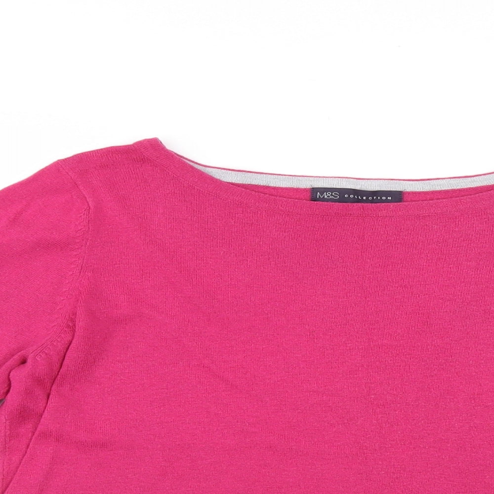 M&S Womens Purple   Pullover Jumper Size 14