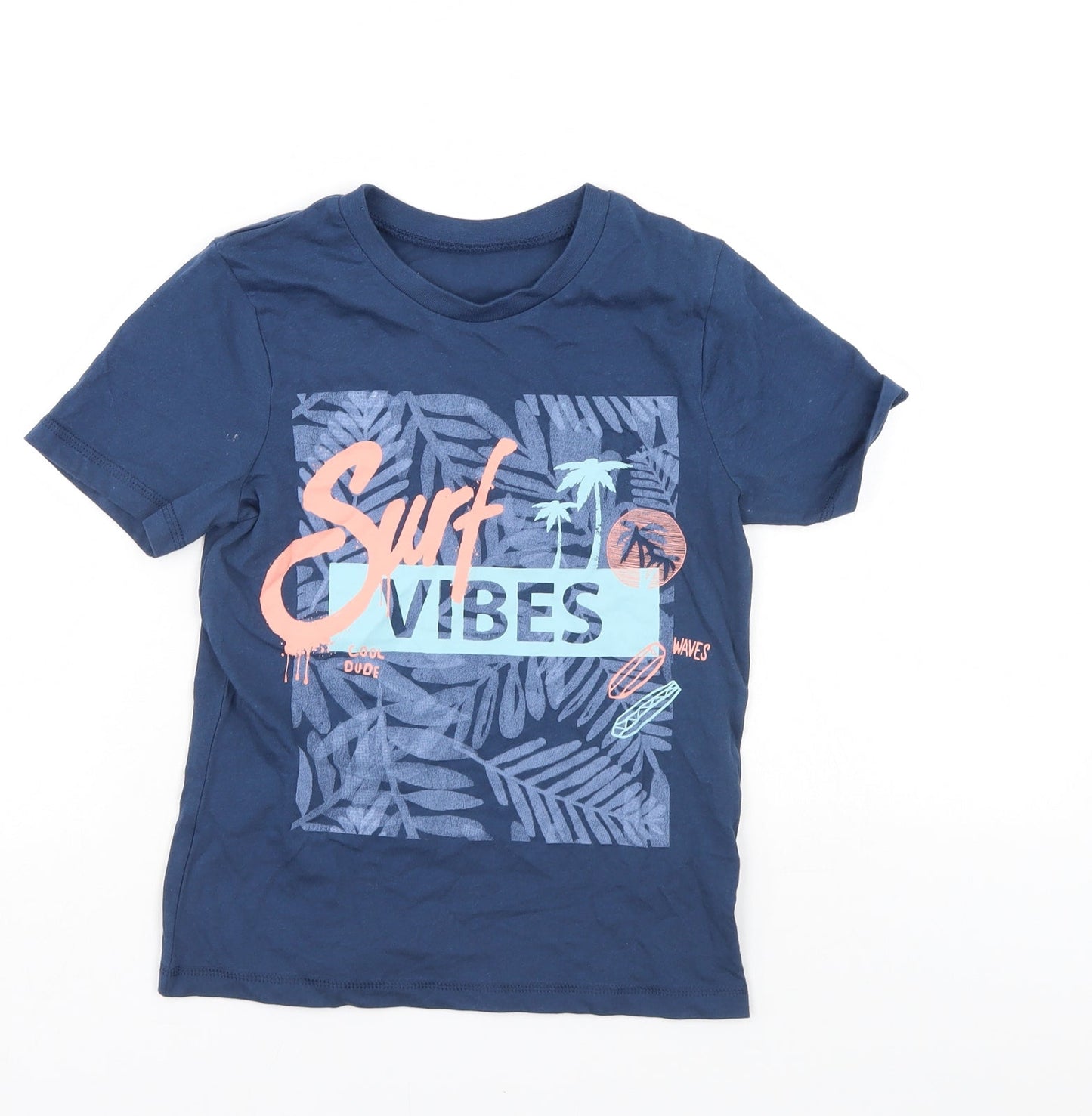 George Boys Blue   Basic T-Shirt Size 7-8 Years