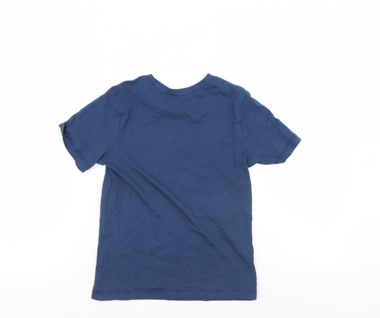 George Boys Blue   Basic T-Shirt Size 7-8 Years