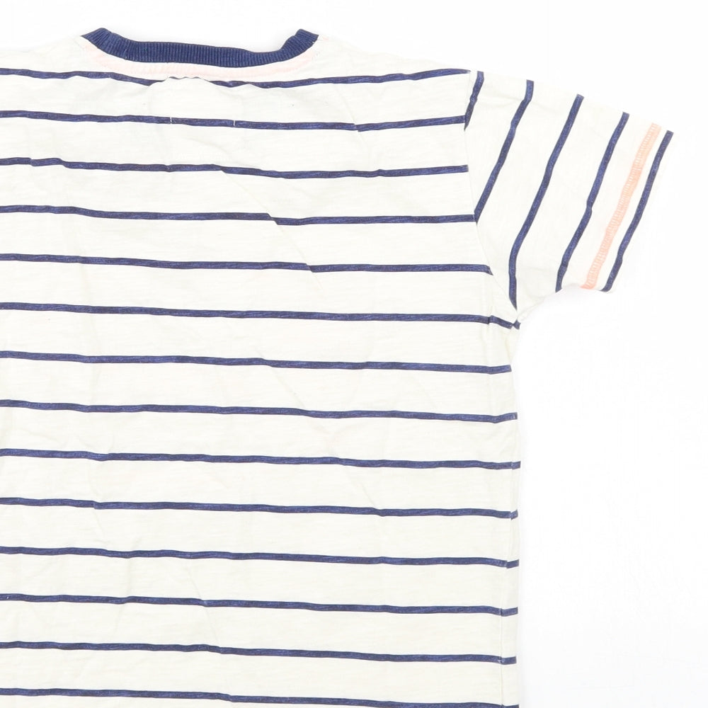 JimJams Boys Multicoloured Striped  Basic T-Shirt Size 7-8 Years