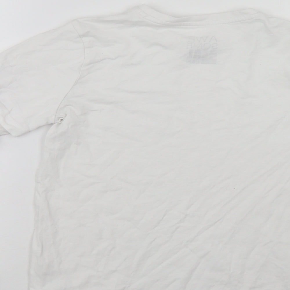F&F Boys White   Jersey T-Shirt Size 8-9 Years
