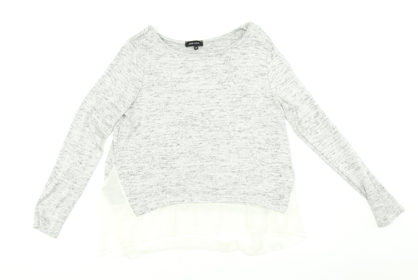 newlook Womens Grey   Basic T-Shirt Size 12