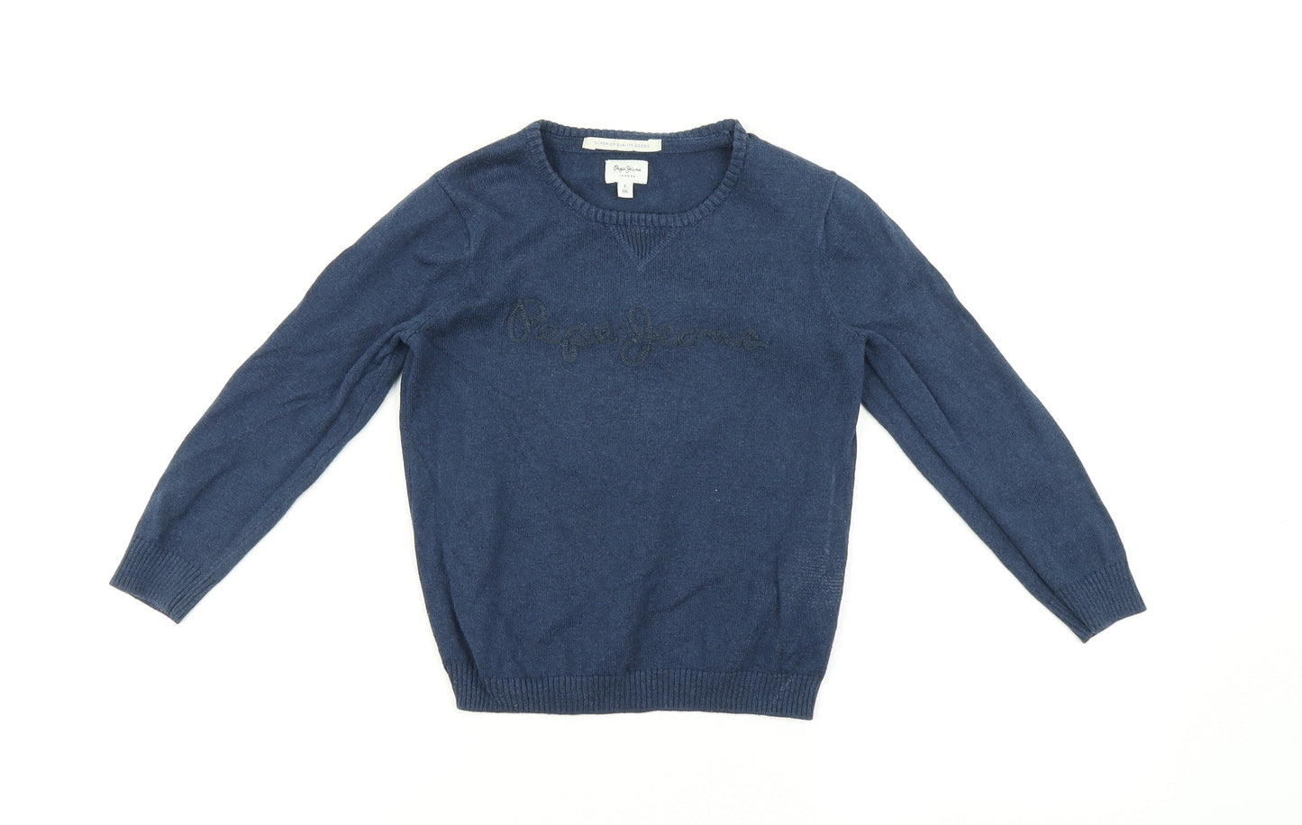 Pepe Jeans Boys Blue   Pullover Jumper Size 6 Years