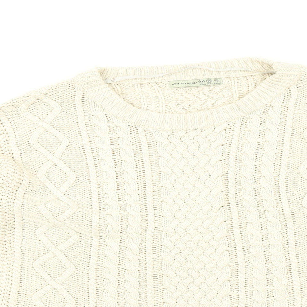 Atmosphere Womens Beige   Pullover Jumper Size 12