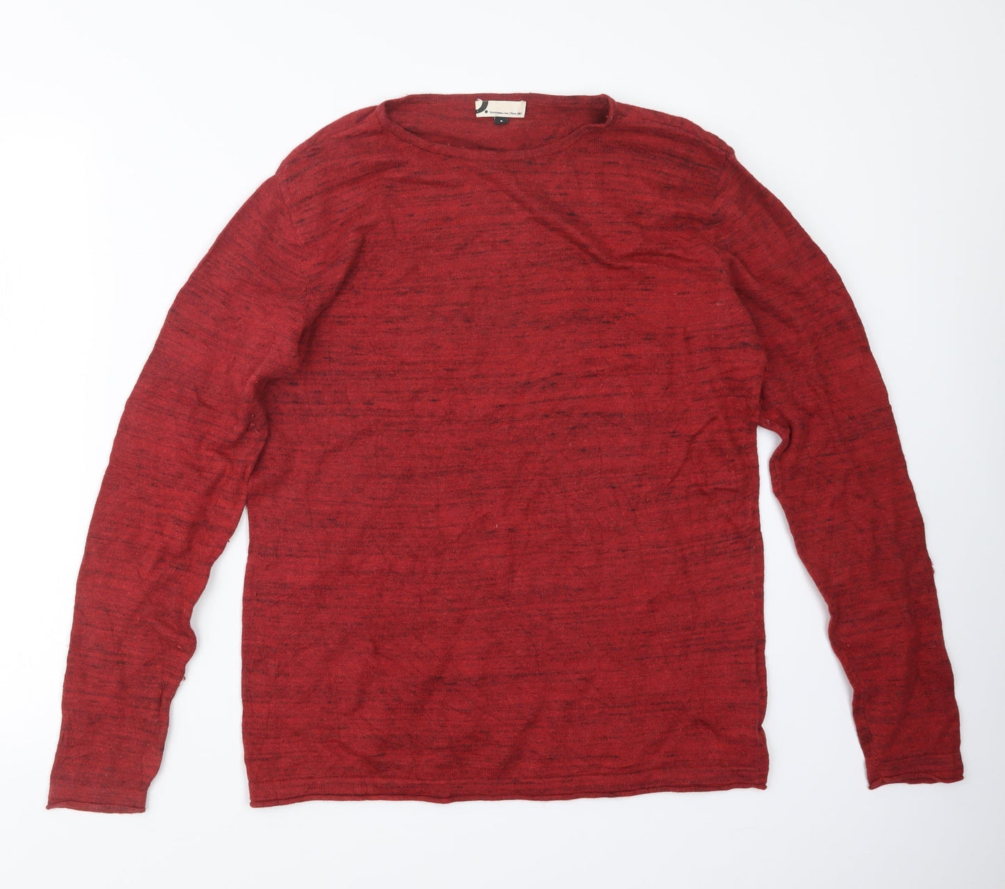 Dressmann.com Mens Red  Knit Pullover Jumper Size L