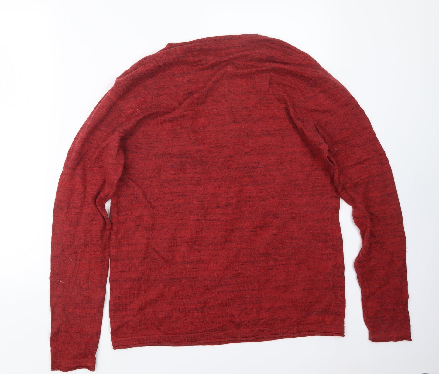 Dressmann.com Mens Red  Knit Pullover Jumper Size L