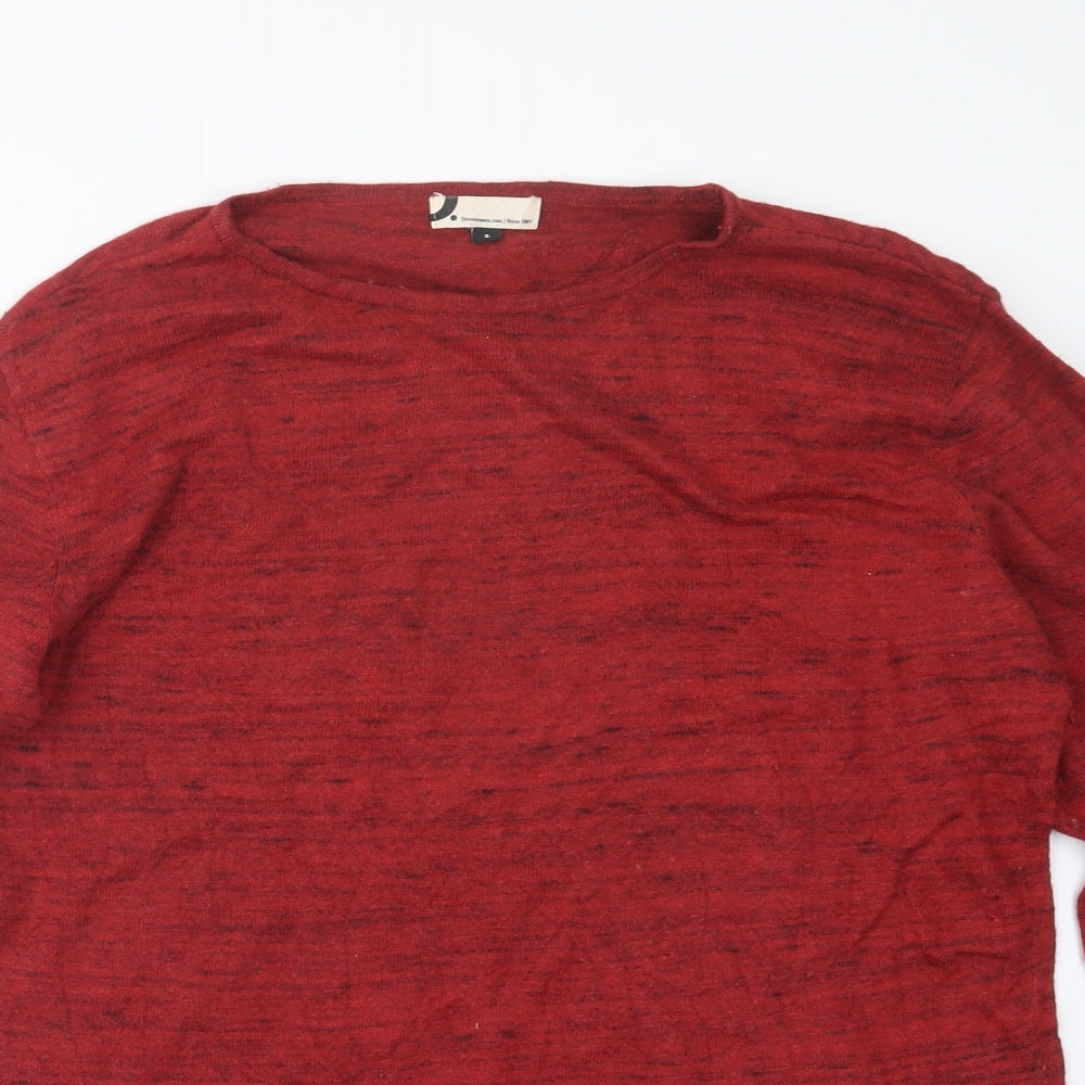 Dressmann.com Mens Red  Knit Pullover Jumper Size L