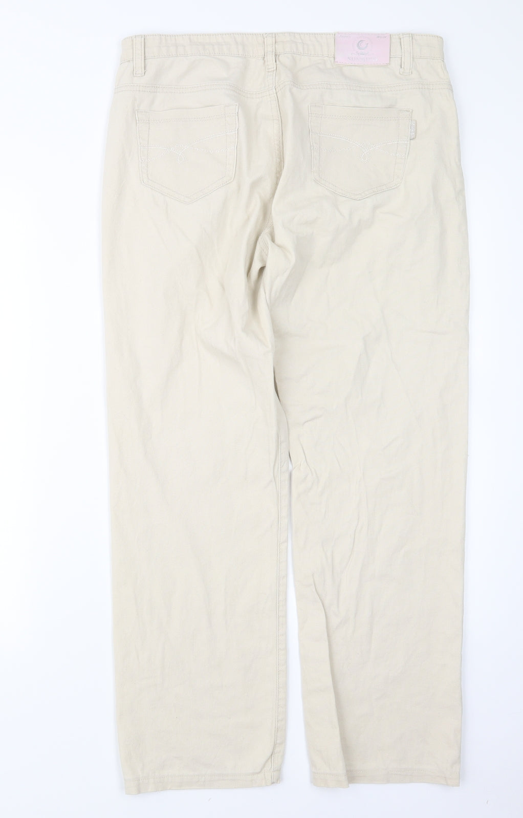 Sunbird Womens Beige   Trousers  Size 32 in L28 in