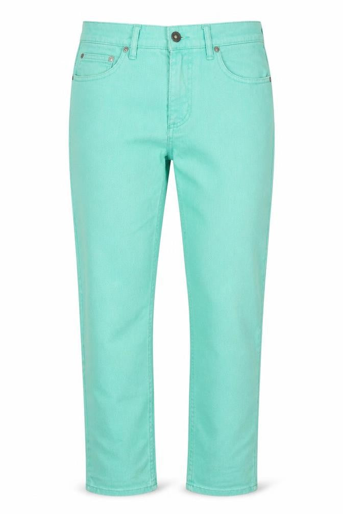 Divided by H&M Womens Green  Denim Straight Jeans Size 31 in L30 in