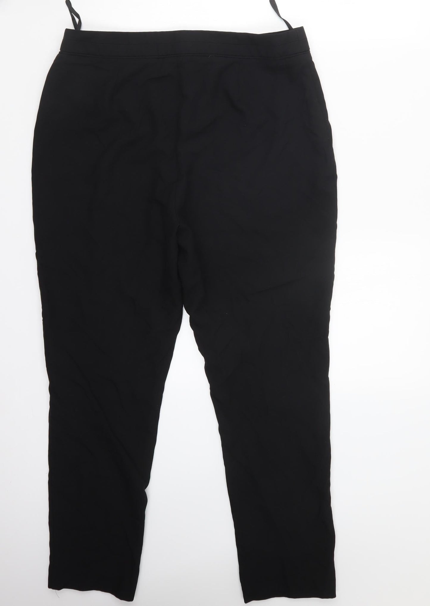 F&F Womens Black   Trousers  Size 14 L27.5 in