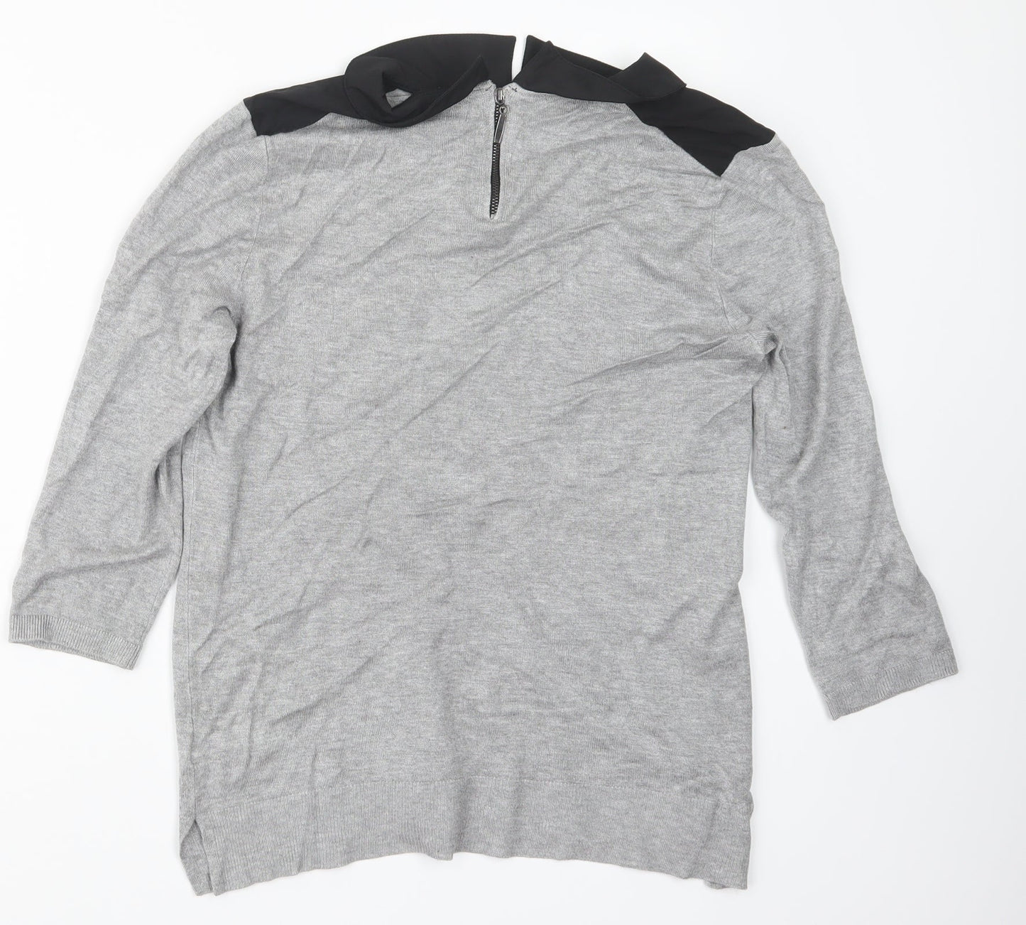 Papaya Womens Grey  Knit Pullover Jumper Size 12