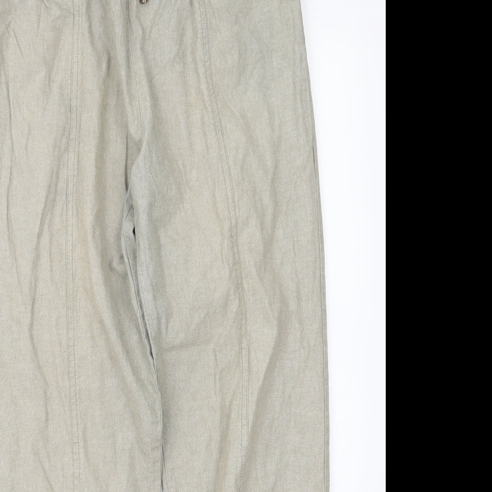 EWM Womens Green   Trousers  Size 10 L28 in
