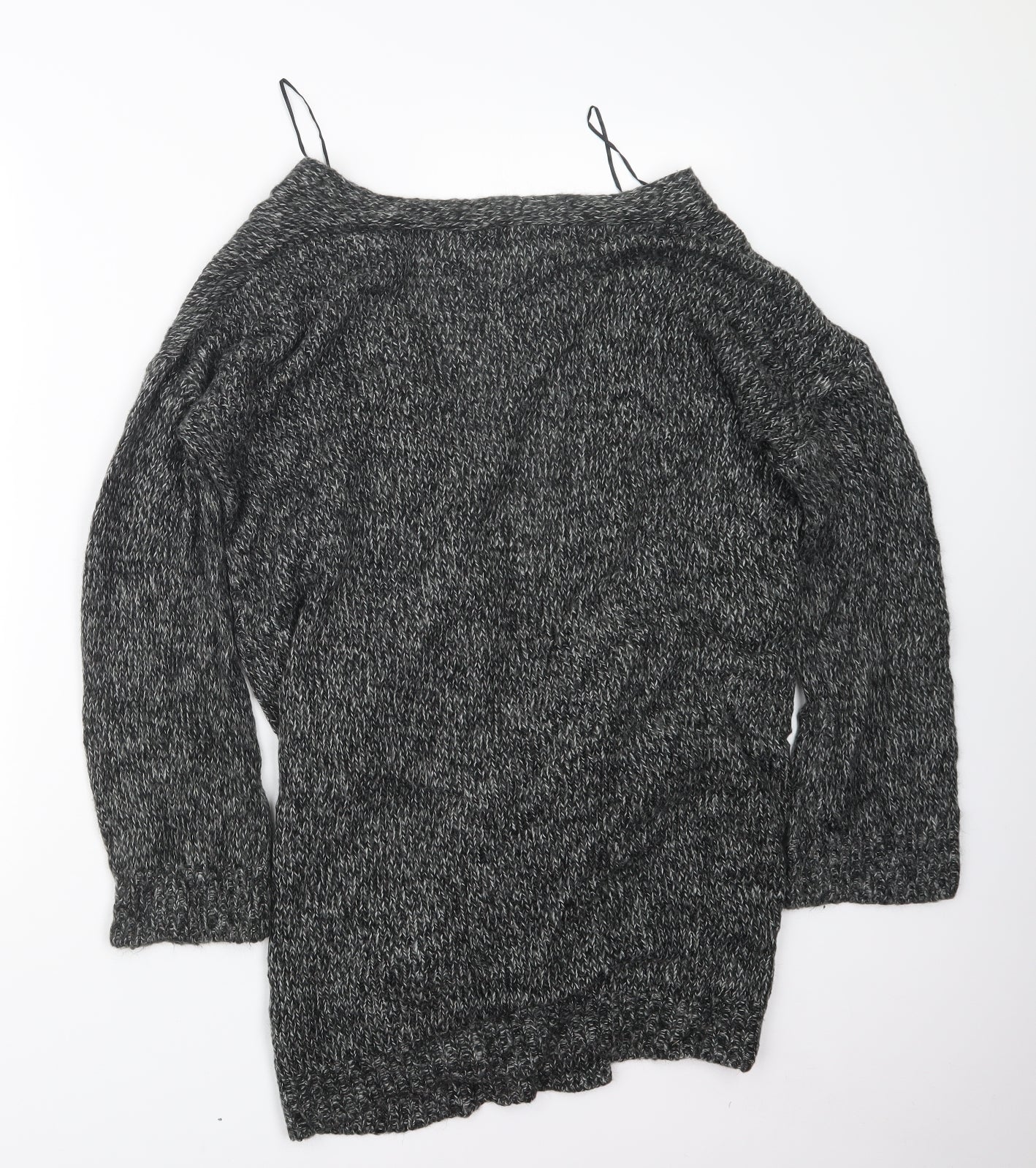 H&M Womens Grey  Knit Cardigan Jumper Size S