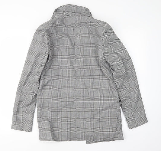 New Look Womens Black Houndstooth  Jacket  Size 8