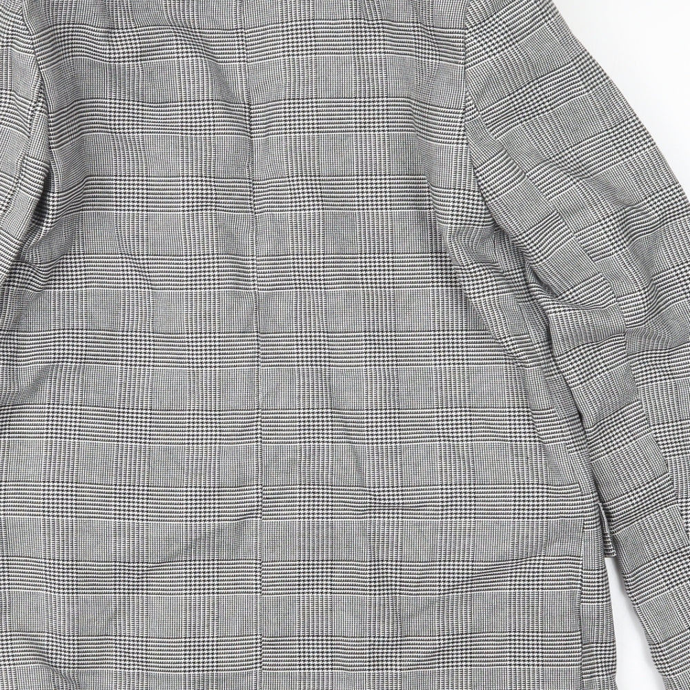New Look Womens Black Houndstooth  Jacket  Size 8