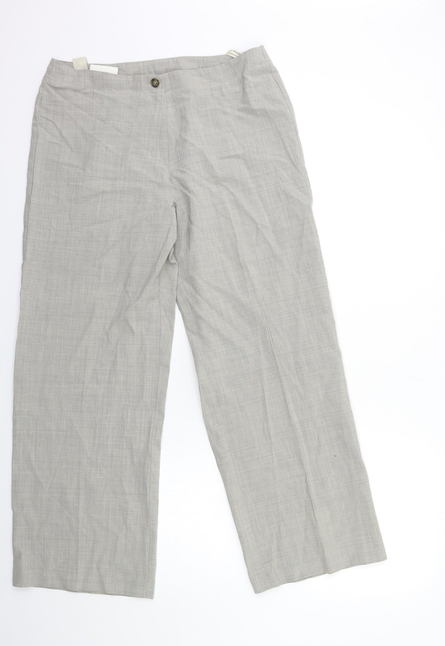 BHS Womens Grey   Trousers  Size 16 L20 in