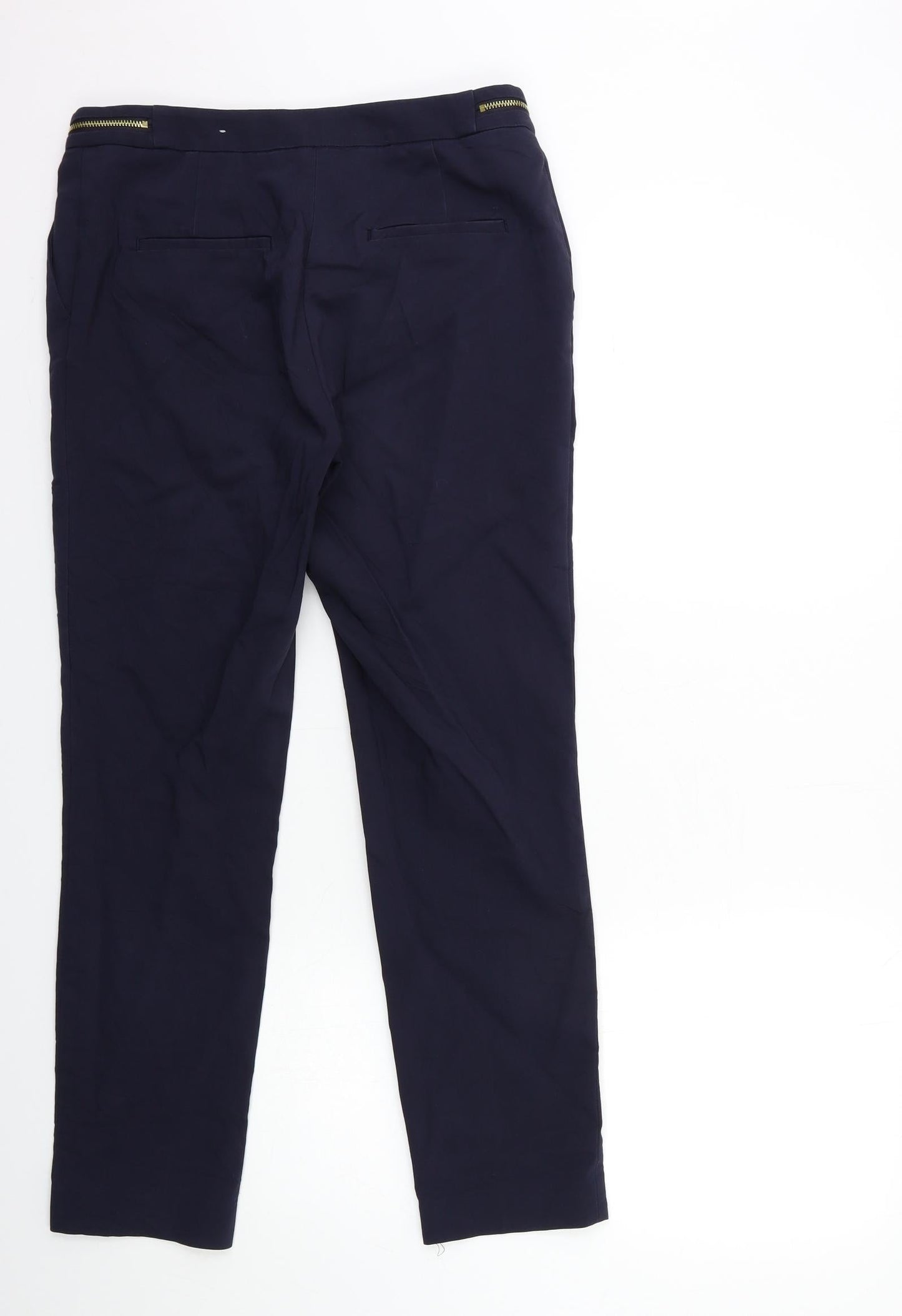 H&M Womens Blue   Trousers  Size 10 L28 in