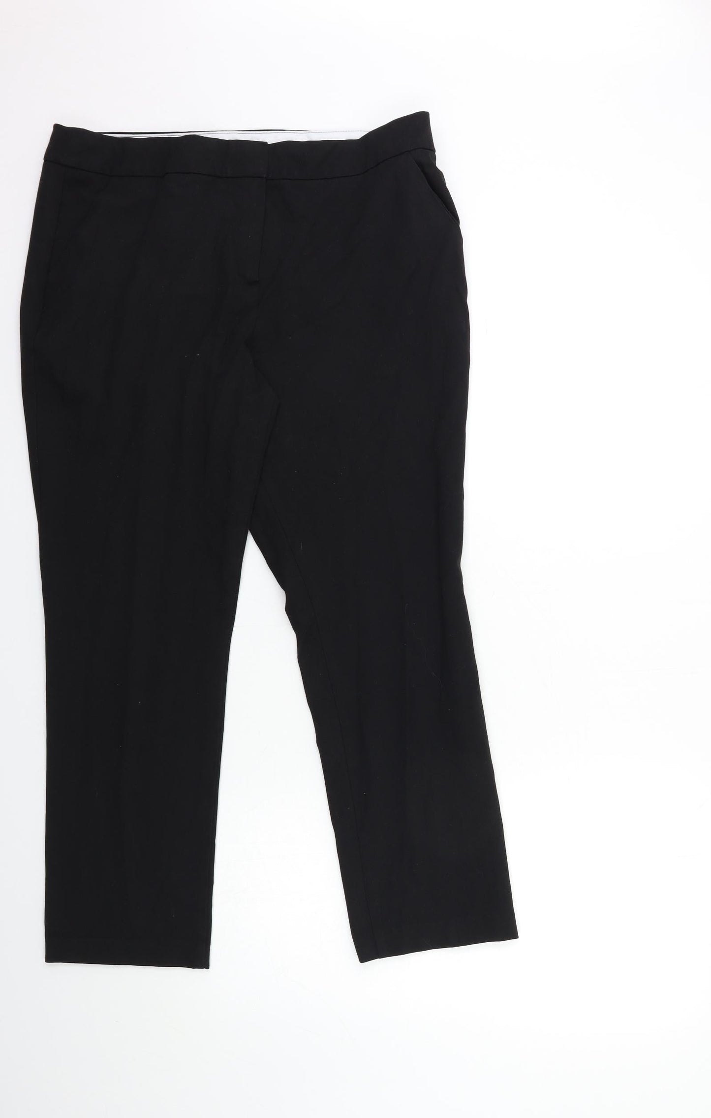 Marks and Spencer Womens Black   Trousers  Size 14 L26 in