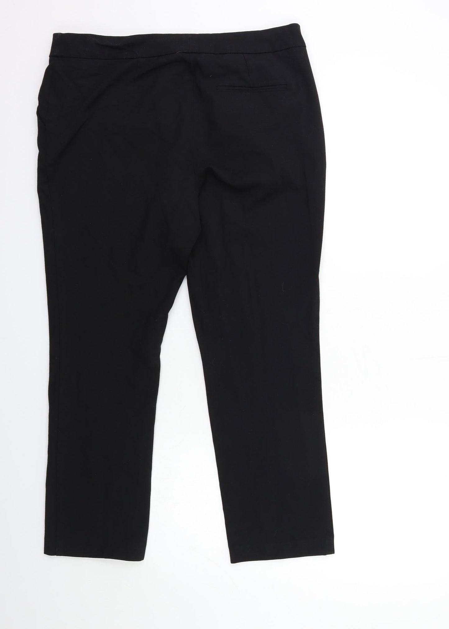 Marks and Spencer Womens Black   Trousers  Size 14 L26 in