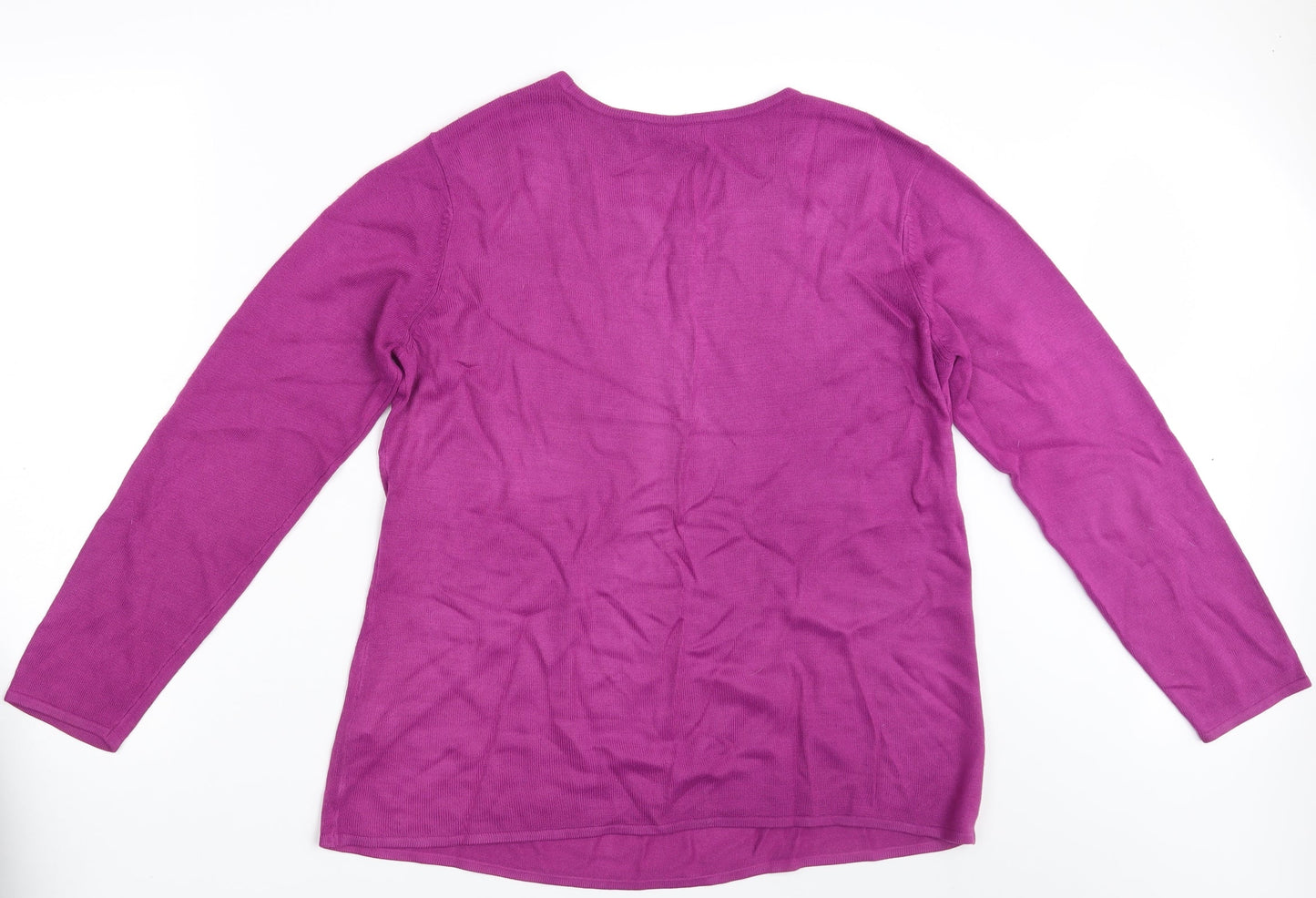 BM Collection Womens Purple   Pullover Jumper Size L
