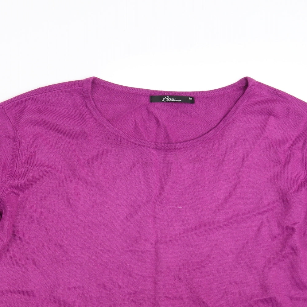 BM Collection Womens Purple   Pullover Jumper Size L