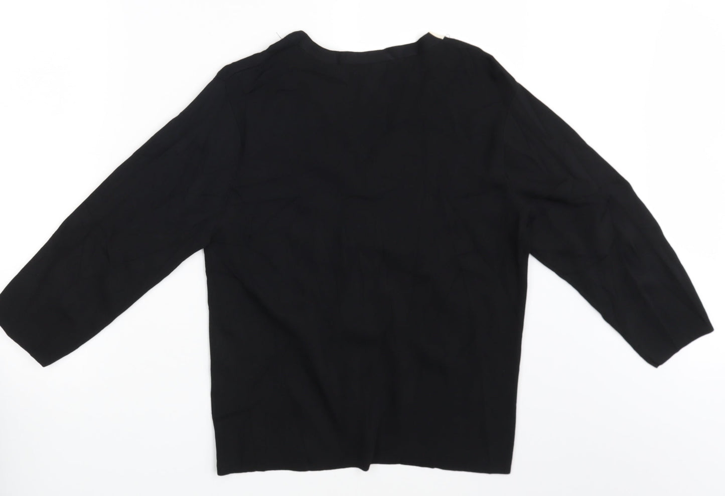 Mia Moda Womens Black   Pullover Jumper Size L