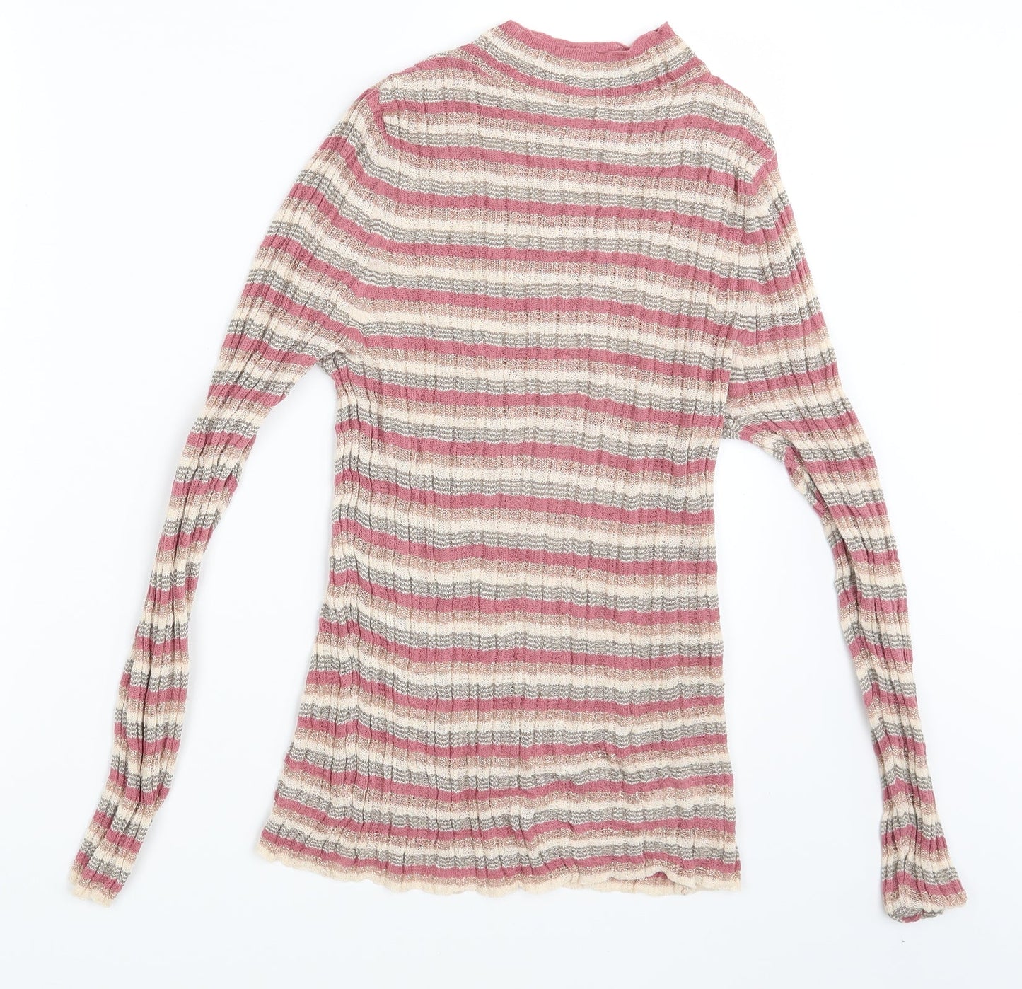 NEXT Womens Pink Striped  Pullover Jumper Size 16