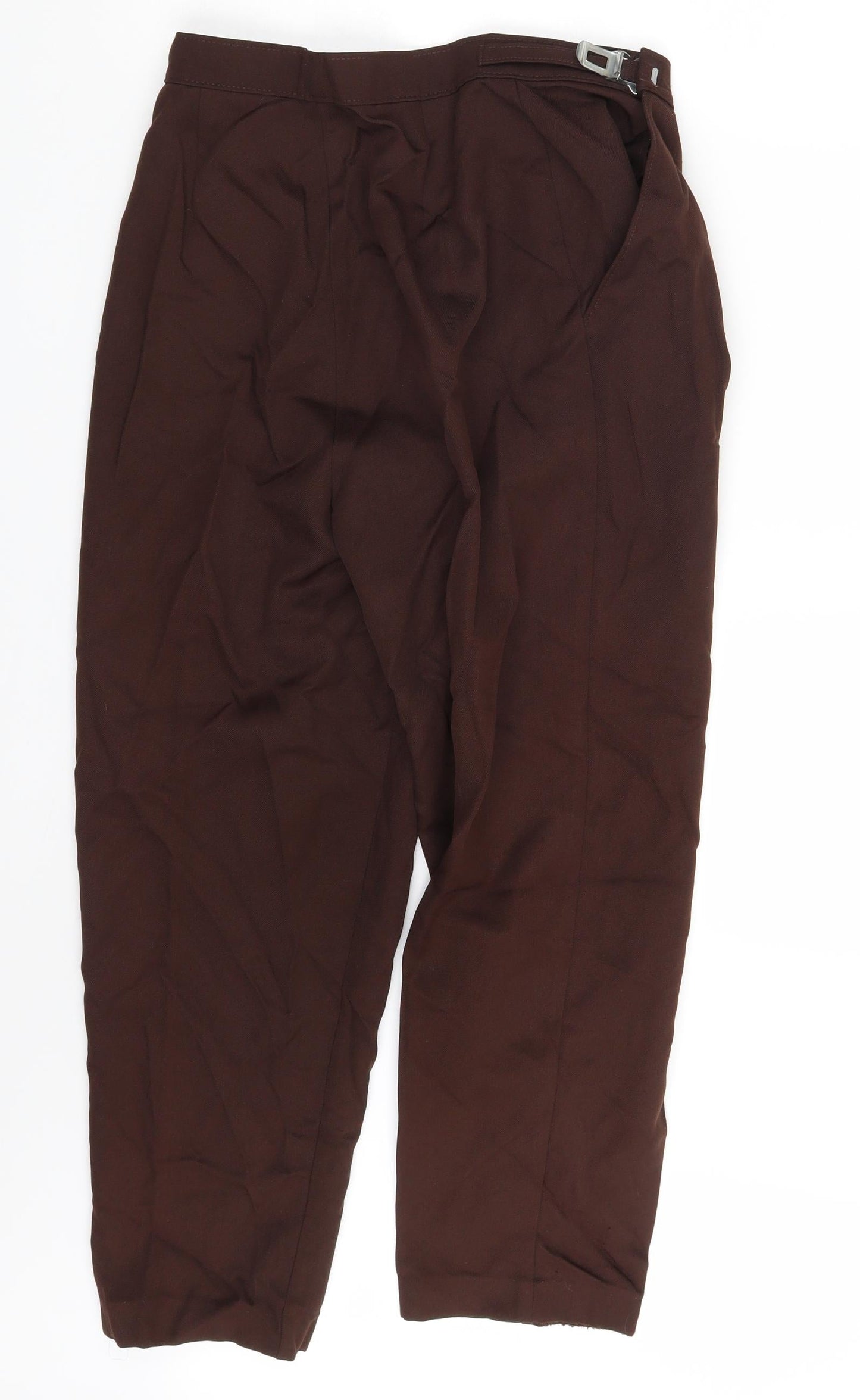 Slimma   Womens Brown   Dress Pants Trousers Size 12 L25 in