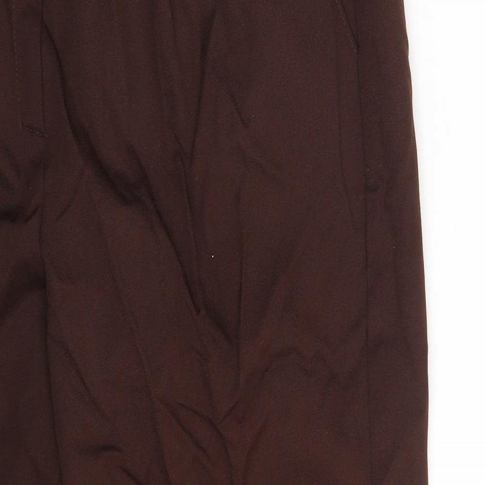Slimma   Womens Brown   Dress Pants Trousers Size 12 L25 in