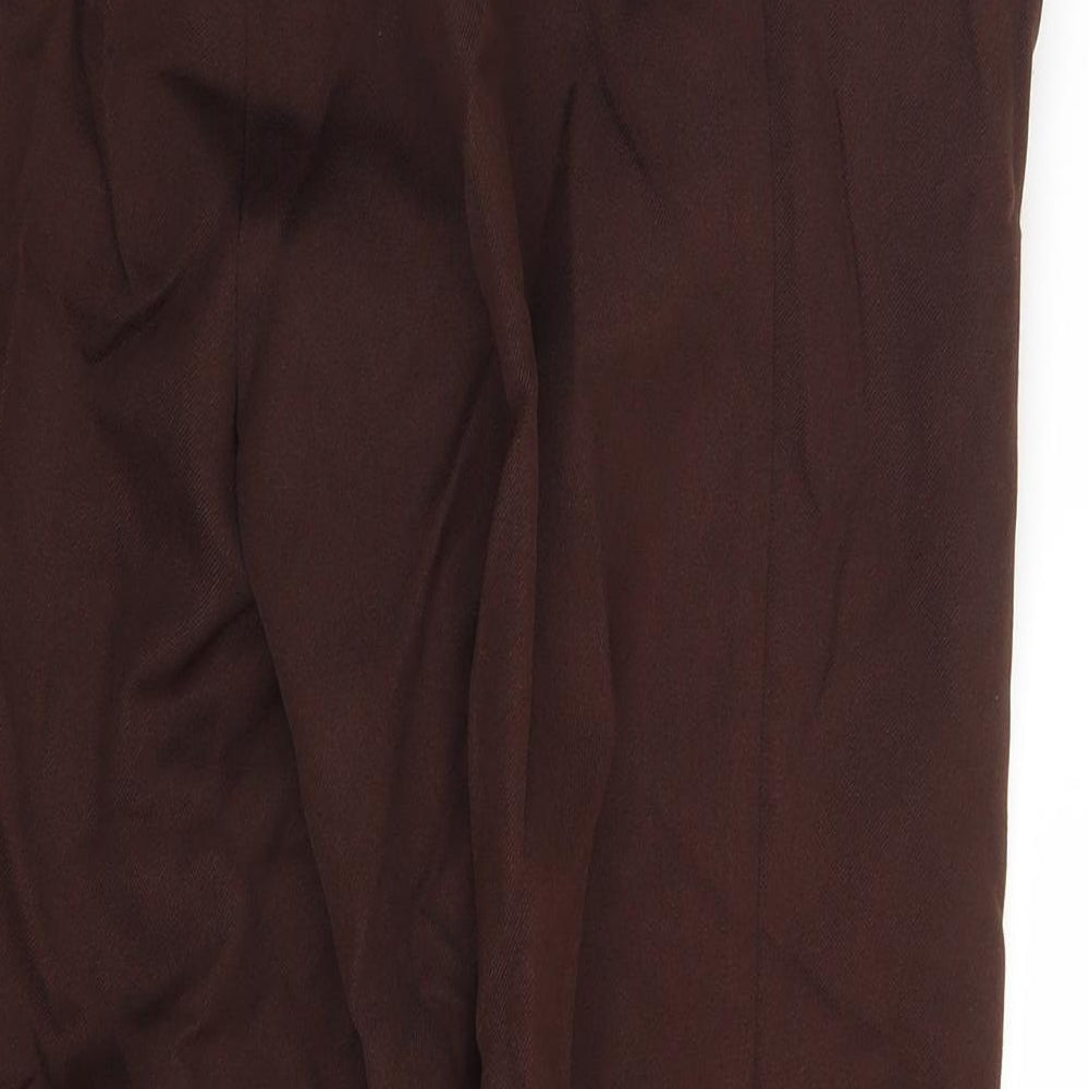 Slimma   Womens Brown   Dress Pants Trousers Size 12 L25 in