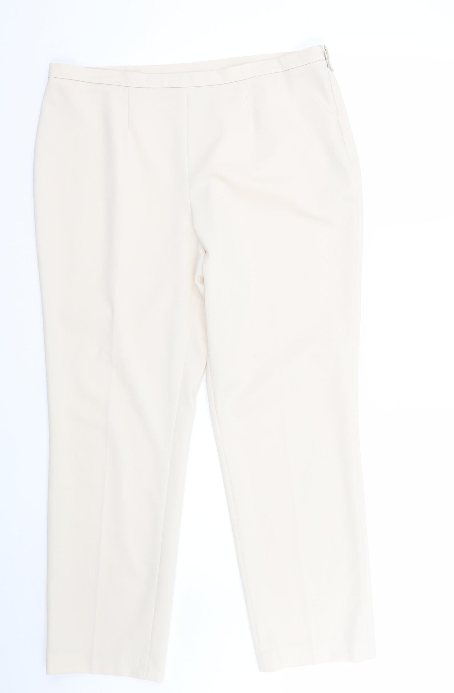 Artigiano Womens Beige   Trousers  Size 16 L28 in