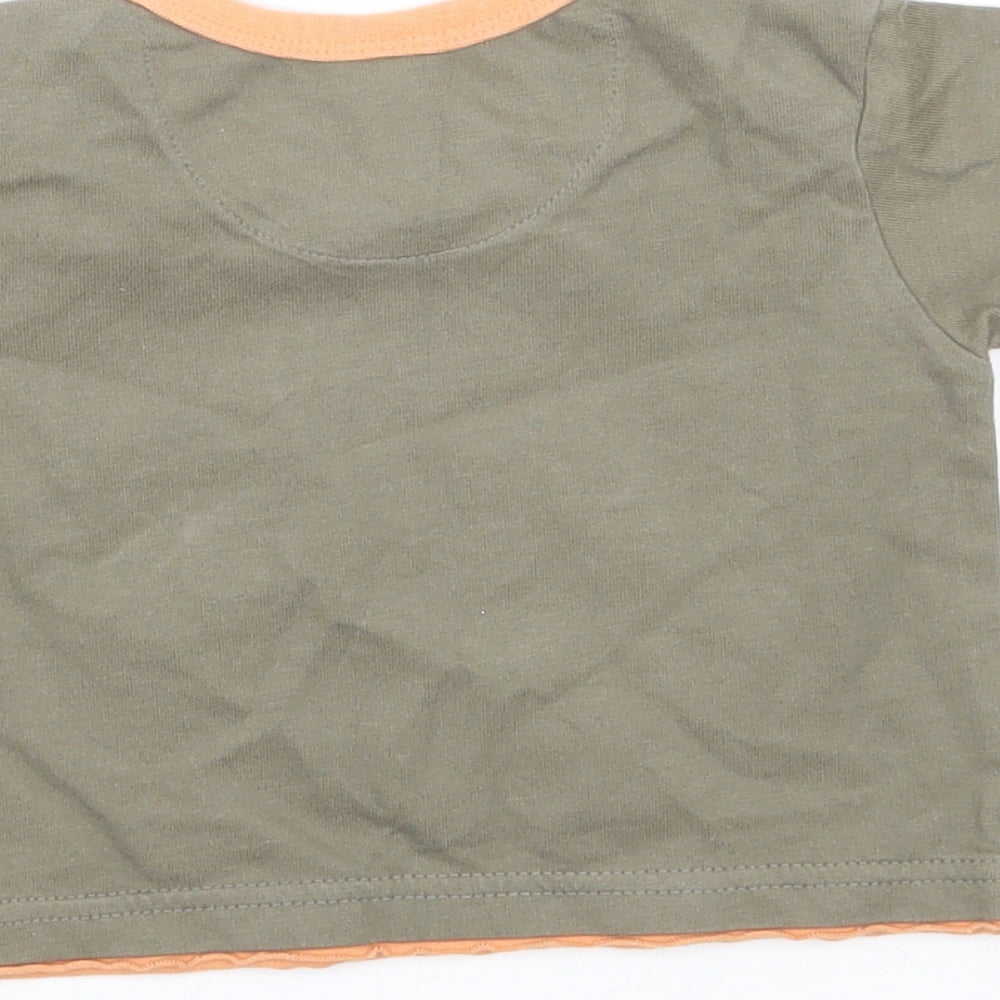 Mini mode Baby Brown   Basic T-Shirt Size 0-3 Months