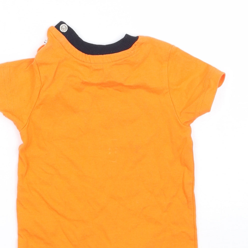 Nutmeg Baby Orange   Basic T-Shirt Size 3-6 Months