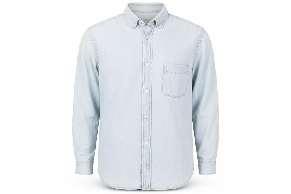 H&M Mens Blue  Denim  Button-Up Size S