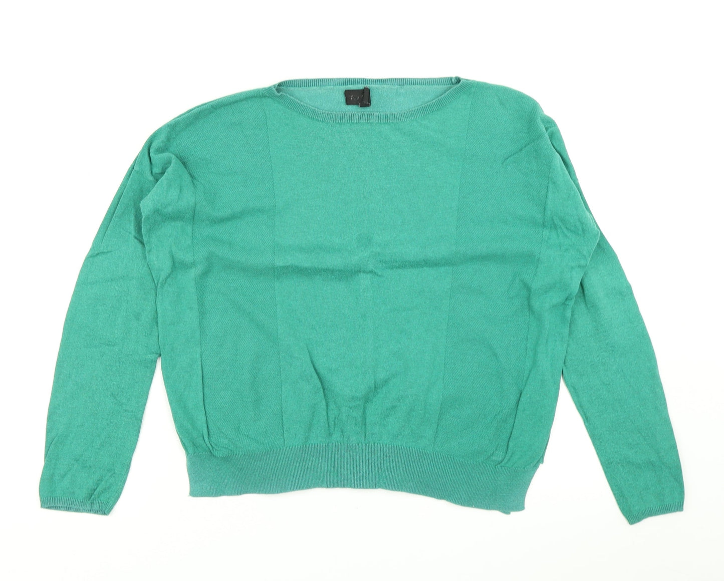 Topshop Womens Green  Knit Pullover Jumper Size 8