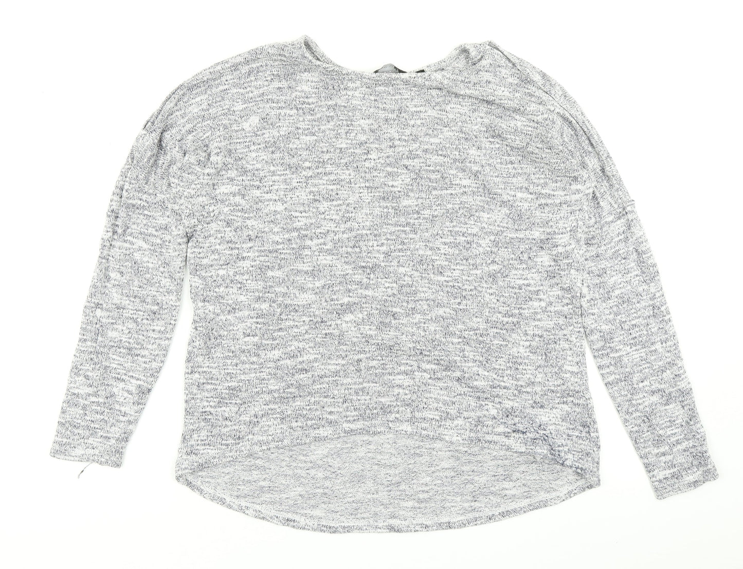 New Look Womens Blue   Basic T-Shirt Size 8  - Cold shoulder