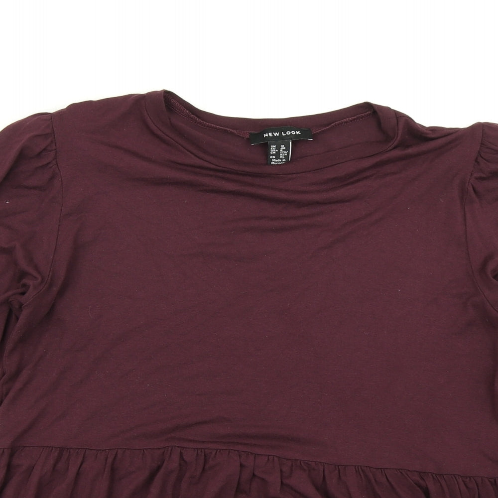 New Look Womens Purple   Basic T-Shirt Size 12